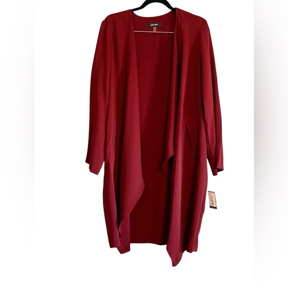 Nine West Sweaters - Nine West Burgundy Cardigan